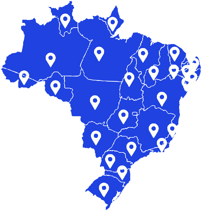 Mapa de cobertura SERGES — Brasil